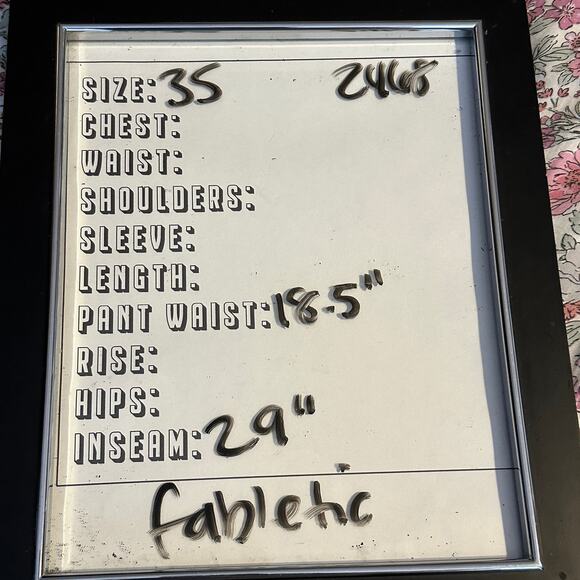 Fabletics Pants Mens 35x29 The Only Pant Classic Fit Green Stretch Blend casual - Picture 7 of 7